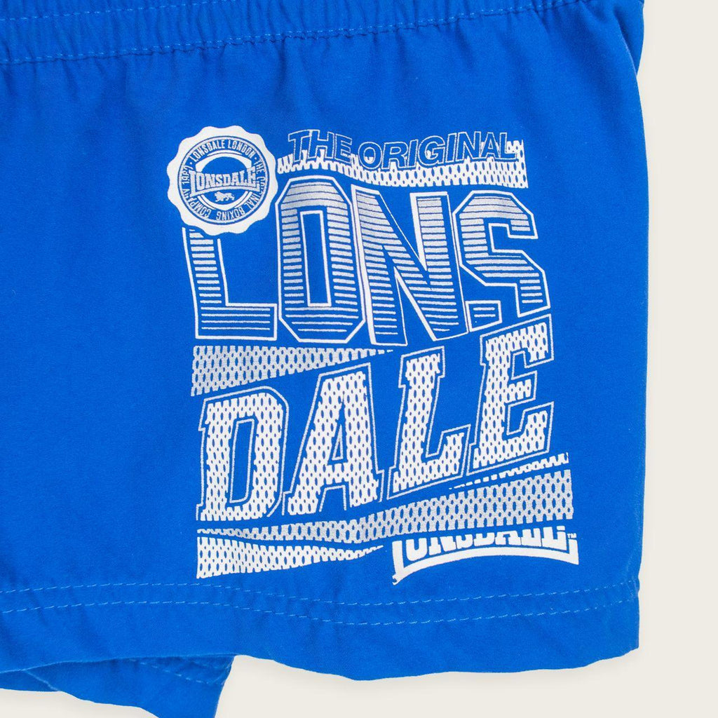 Y2K Lonsdale Mini Shorts - Blue - Size 10