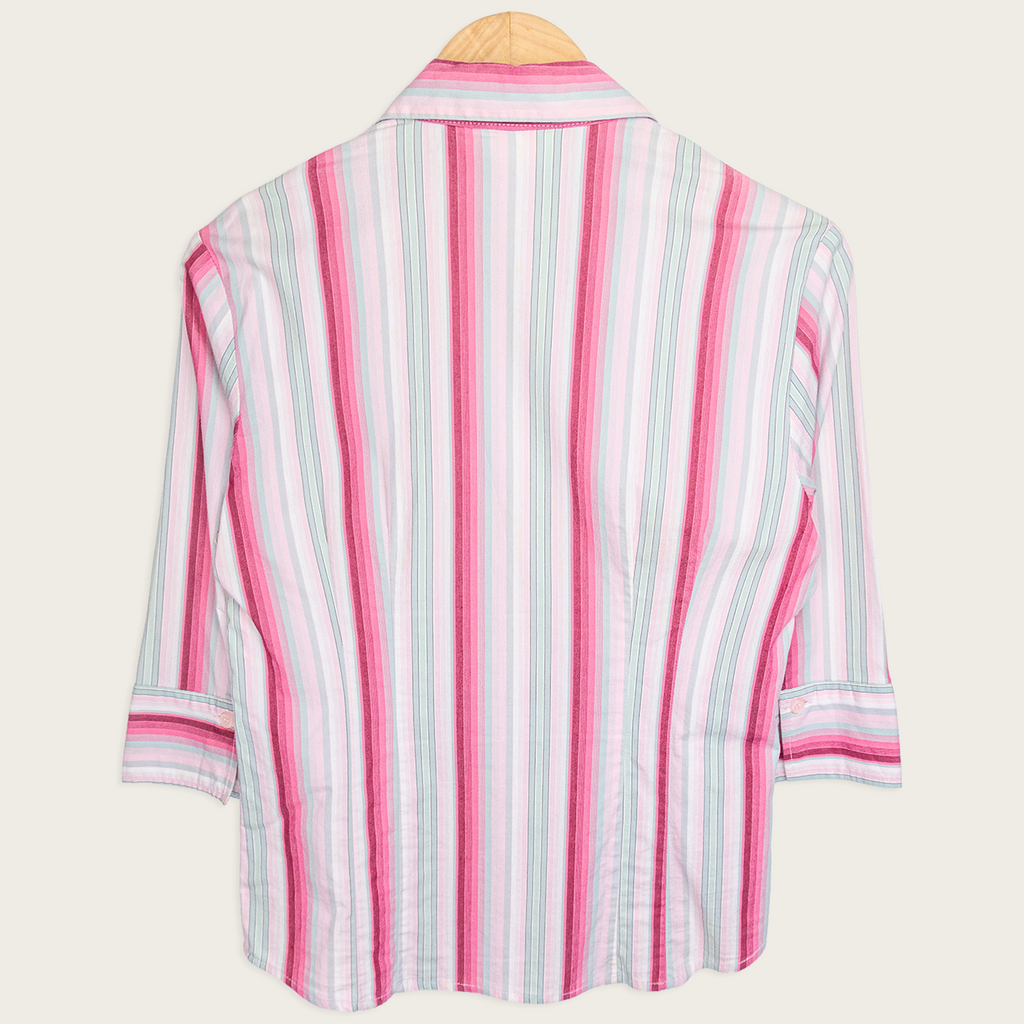Y2K Miller’s Striped Zip Blouse - Size M