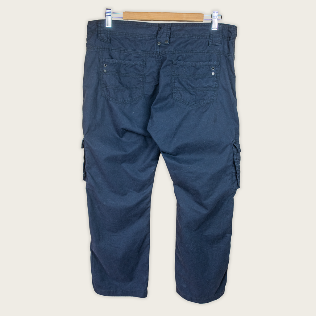 Y2K Jeanswest Cargo Pants - Navy Utility Style - Size 12