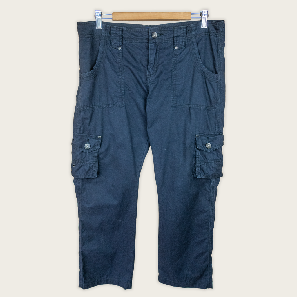 Y2K Jeanswest Cargo Pants - Navy Utility Style - Size 12