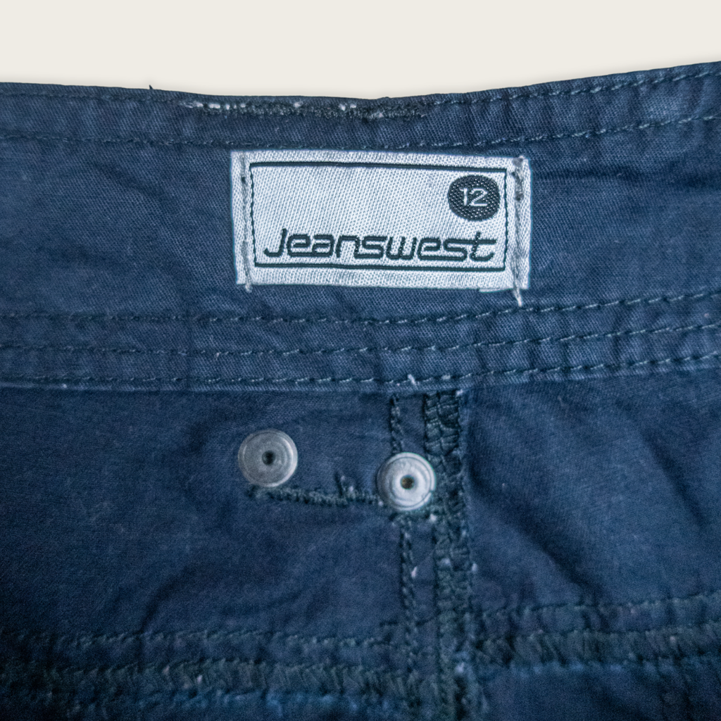 Y2K Jeanswest Cargo Pants - Navy Utility Style - Size 12