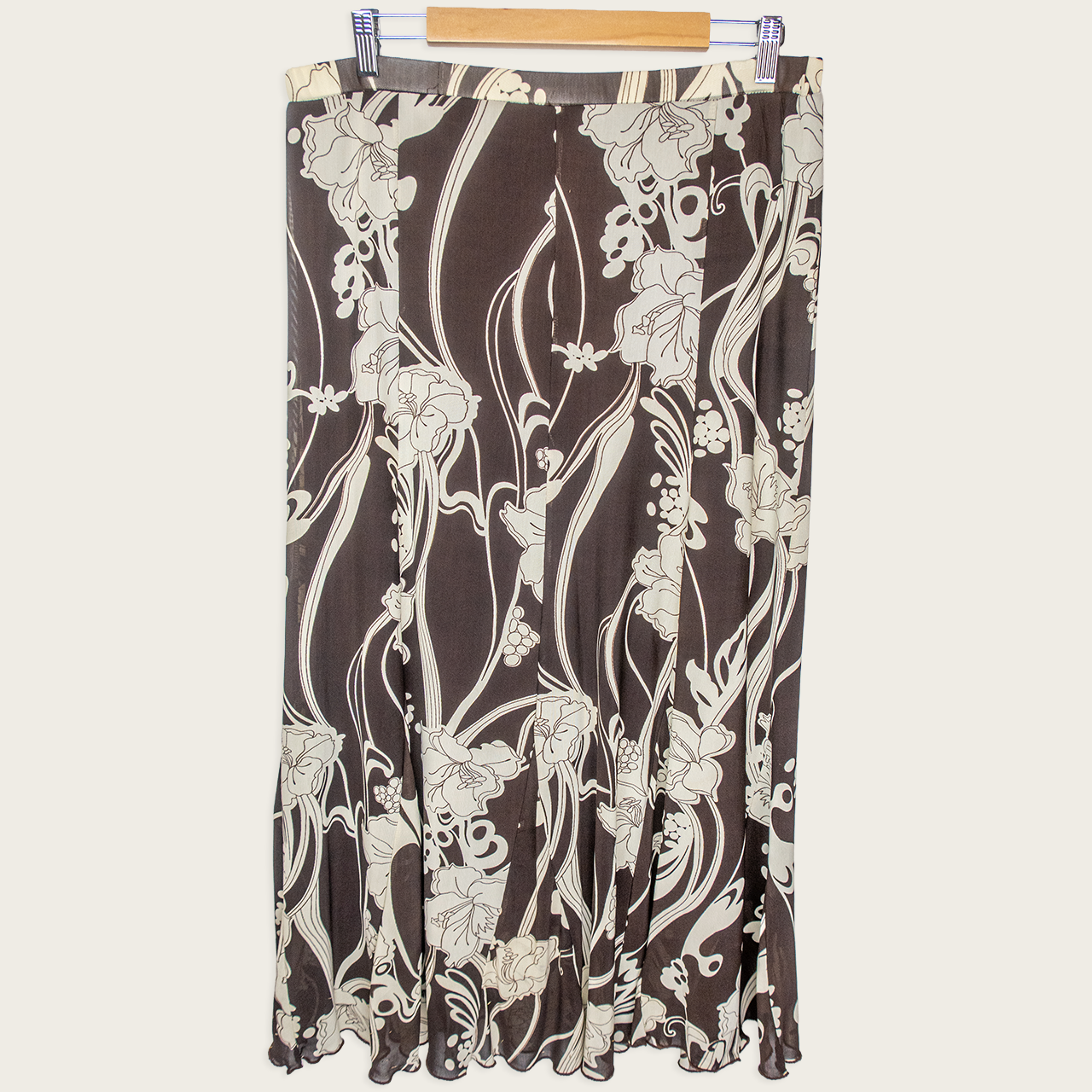 Y2K Floral Maxi Skirt - Size M/L