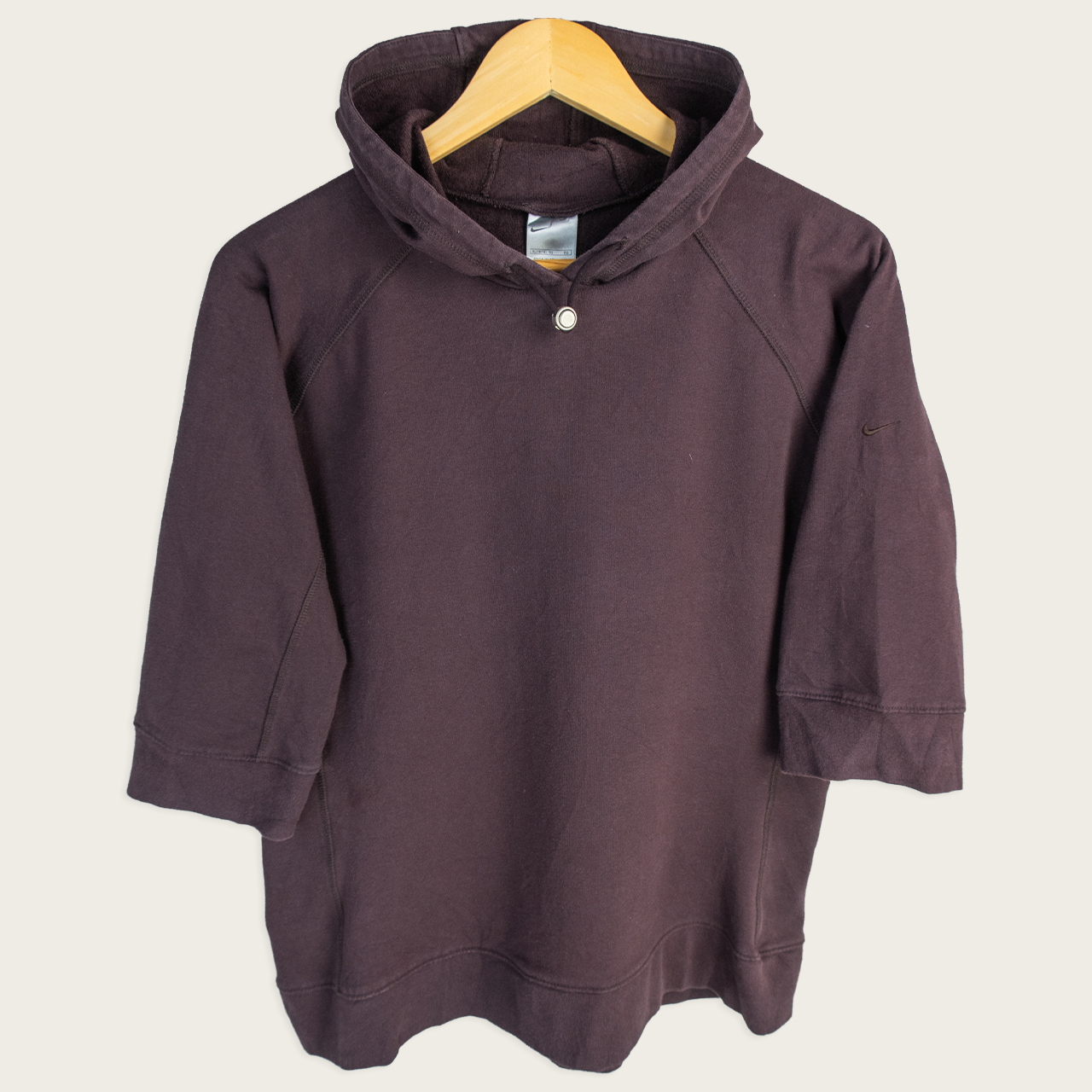 Y2K Nike Hoodie - Brown Minimal - Size M