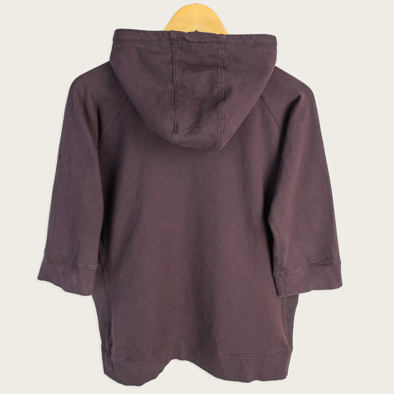Y2K Nike Hoodie - Brown Minimal - Size M