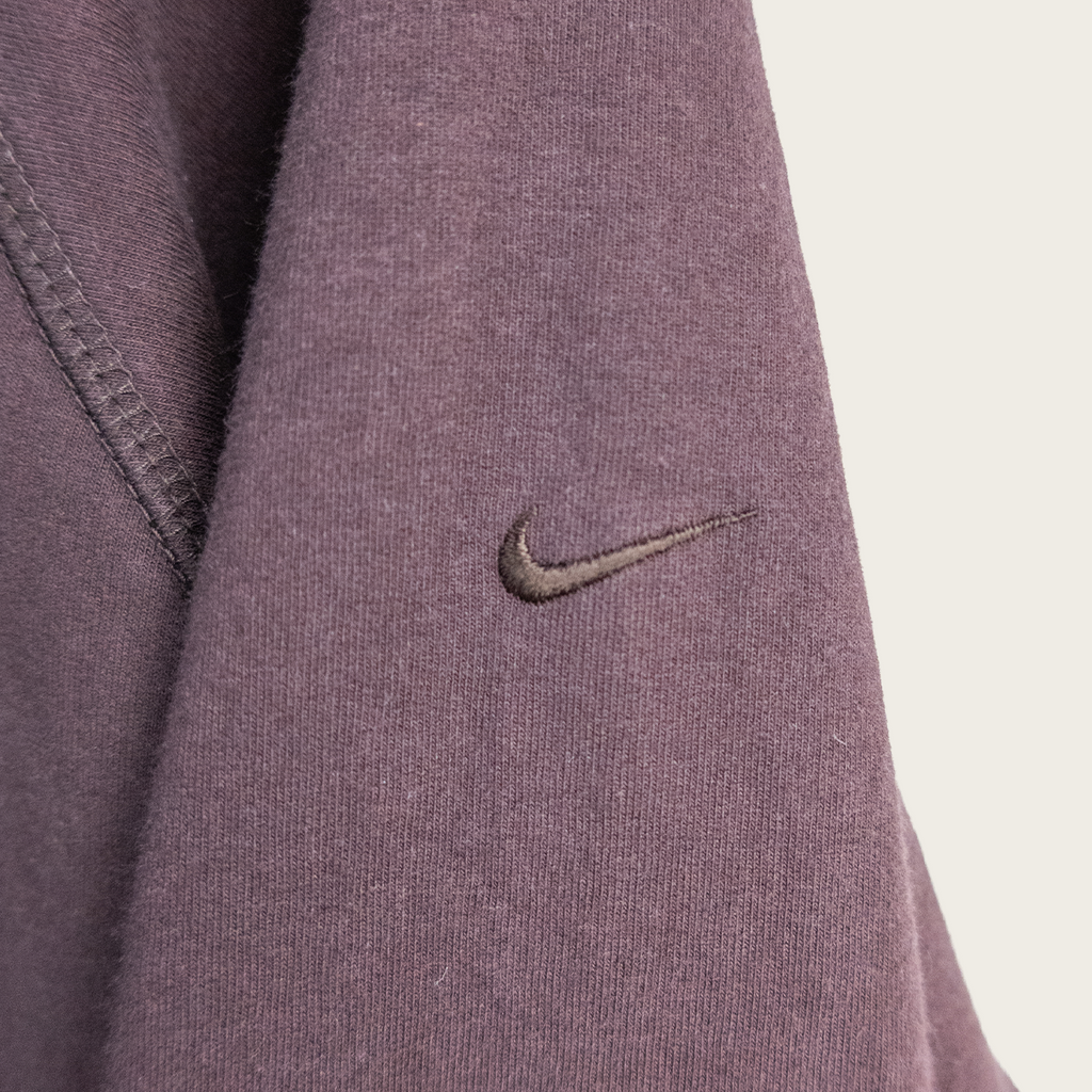 Y2K Nike Hoodie - Brown Minimal - Size M
