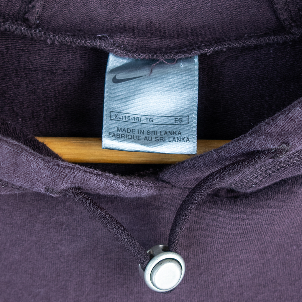 Y2K Nike Hoodie - Brown Minimal - Size M