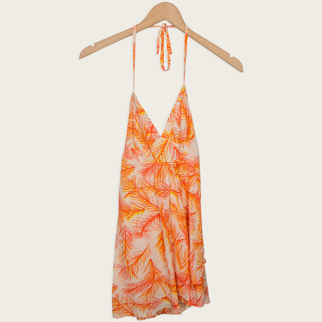 00s Bluejuice Silk Neck Halter Dress - Size S