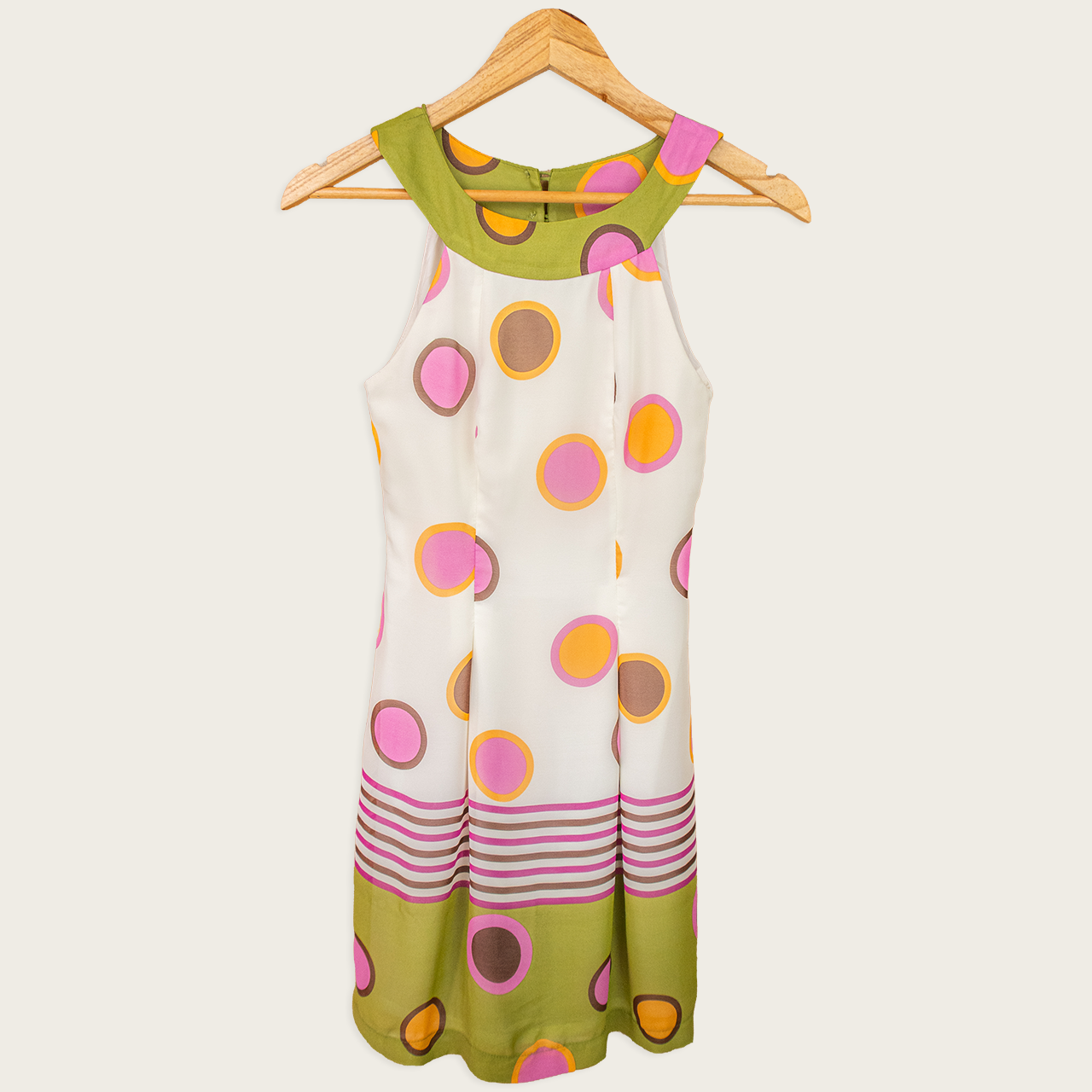 Vintage Review Australia Dress - Retro Polka Print - Size 6