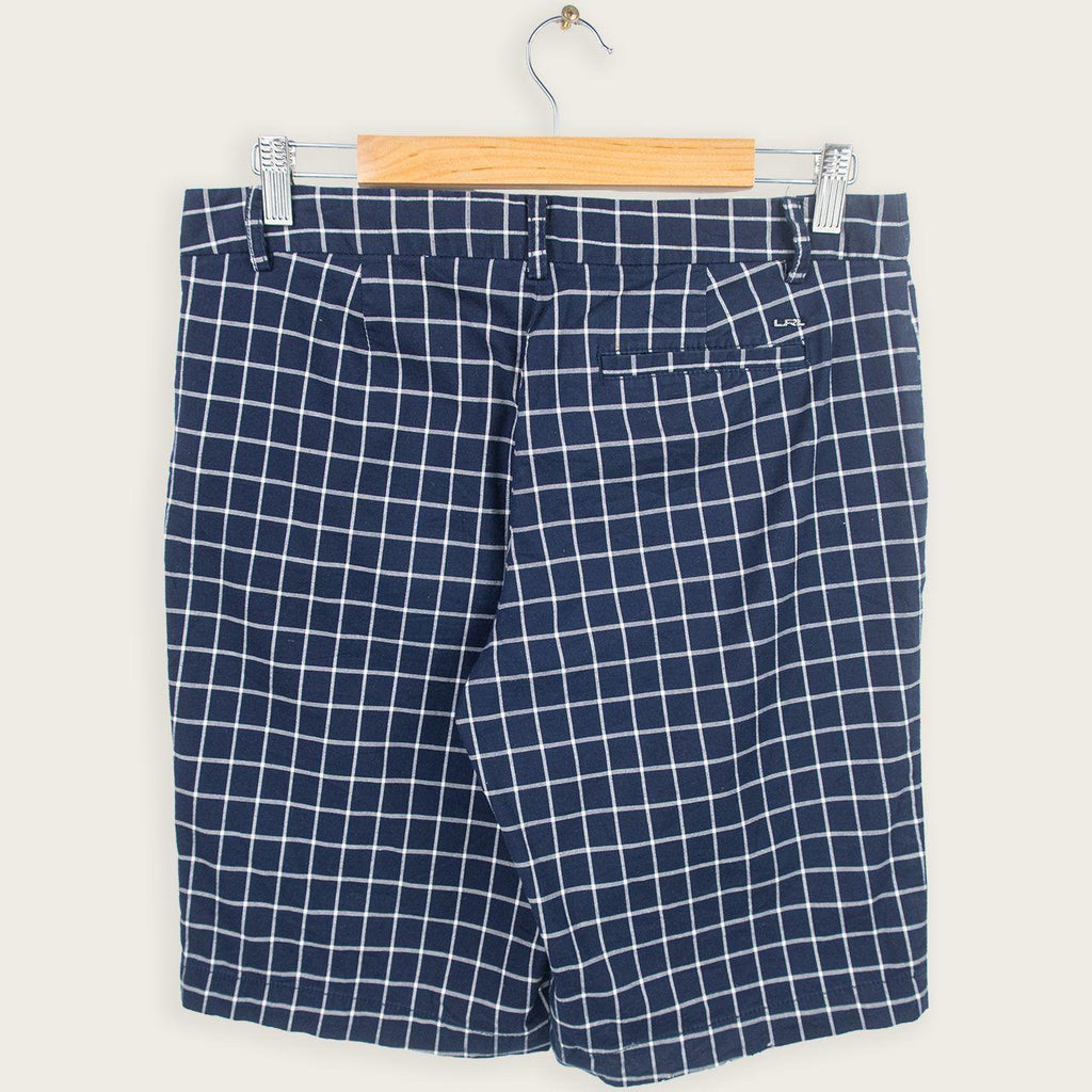 Y2K Ralph Lauren Check Shorts - Navy Check - Size 6