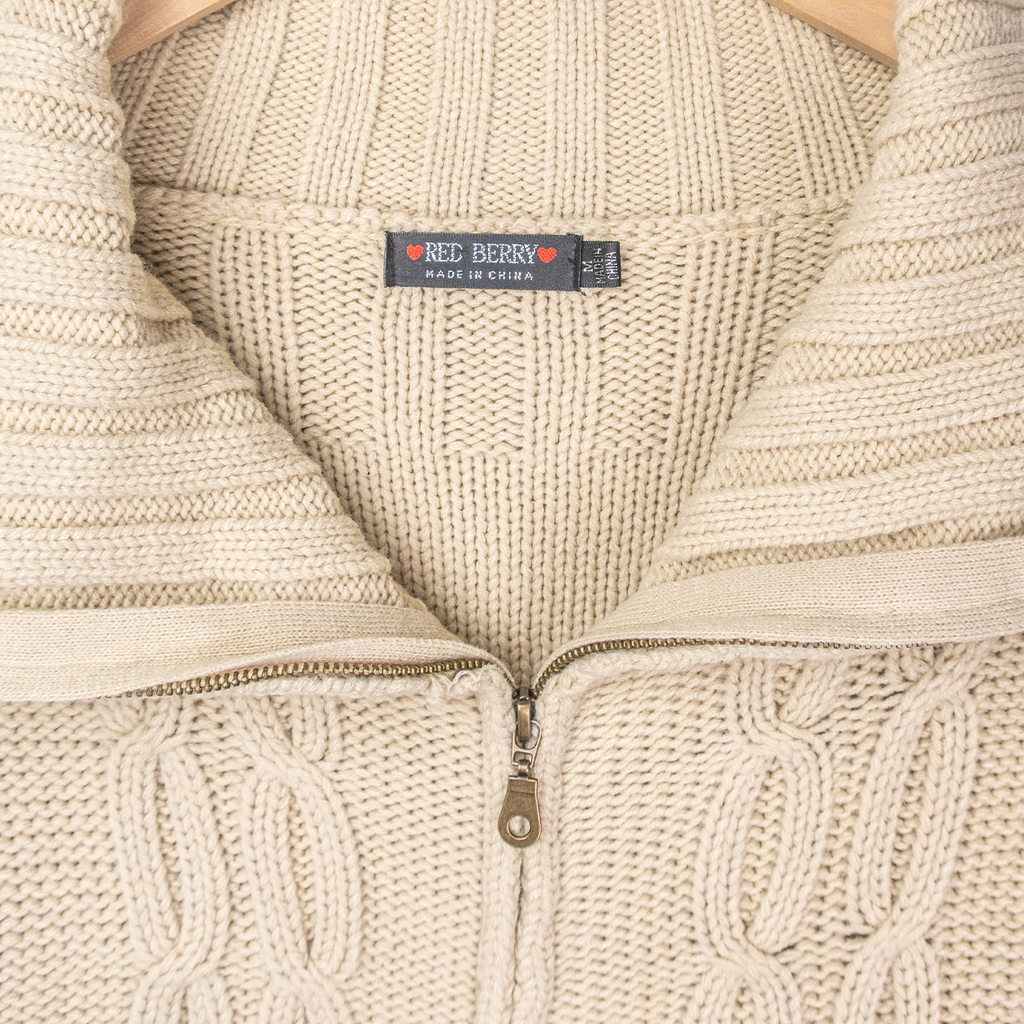 00s Red Berry Knit Cardigan - Size M/L
