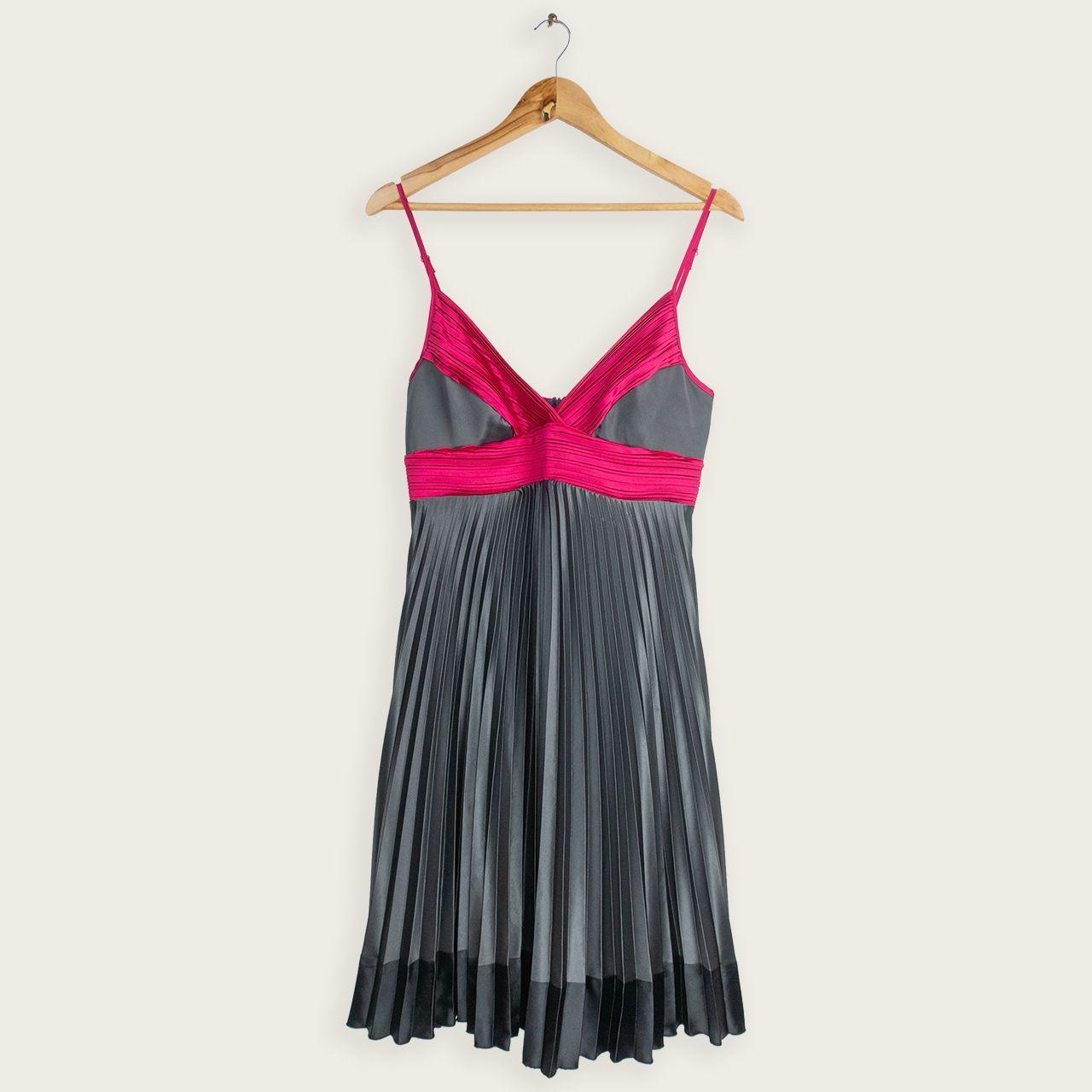 Review Australia Midi Dress - Pleated Contrast Bodice - Size 12