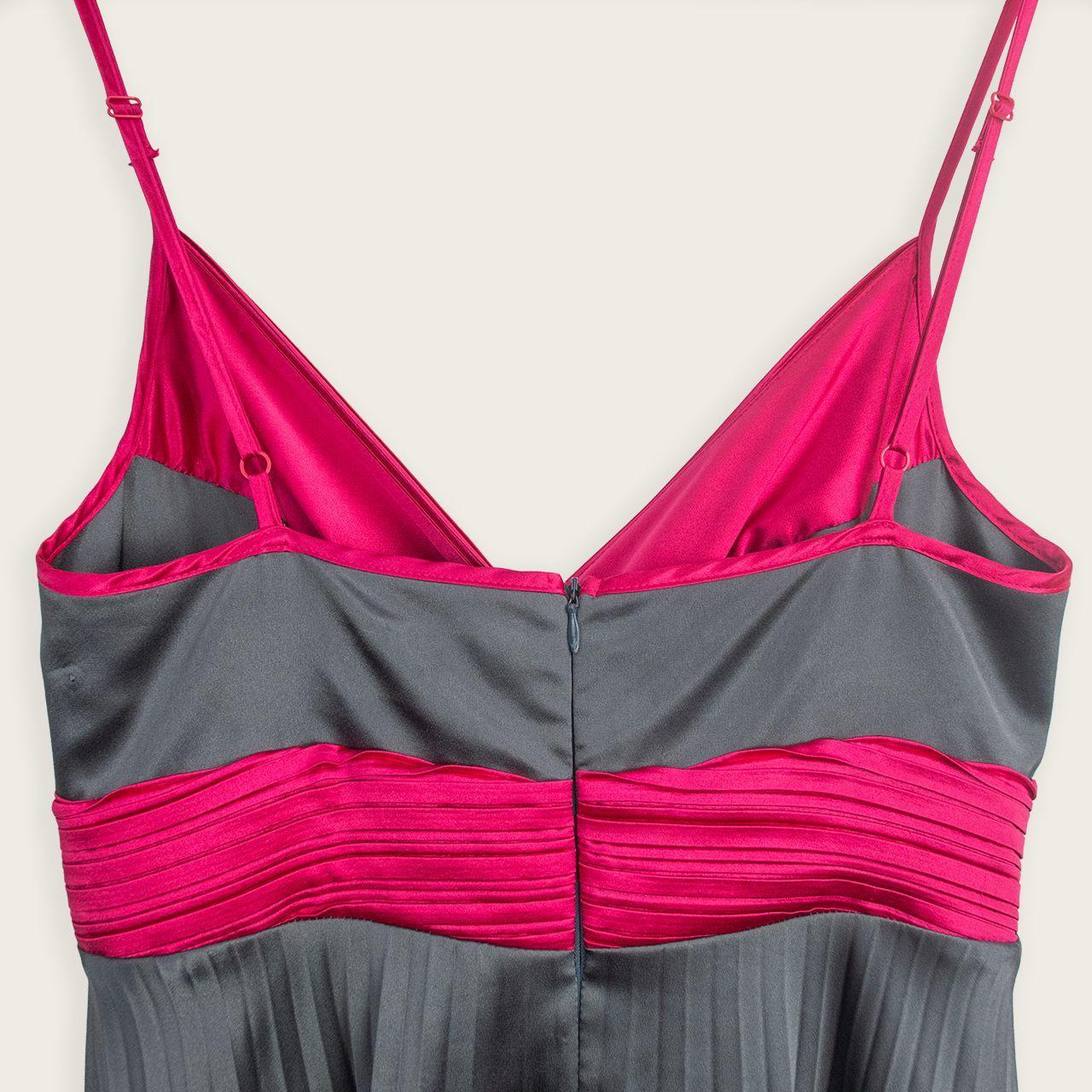 Review Australia Midi Dress - Pleated Contrast Bodice - Size 12