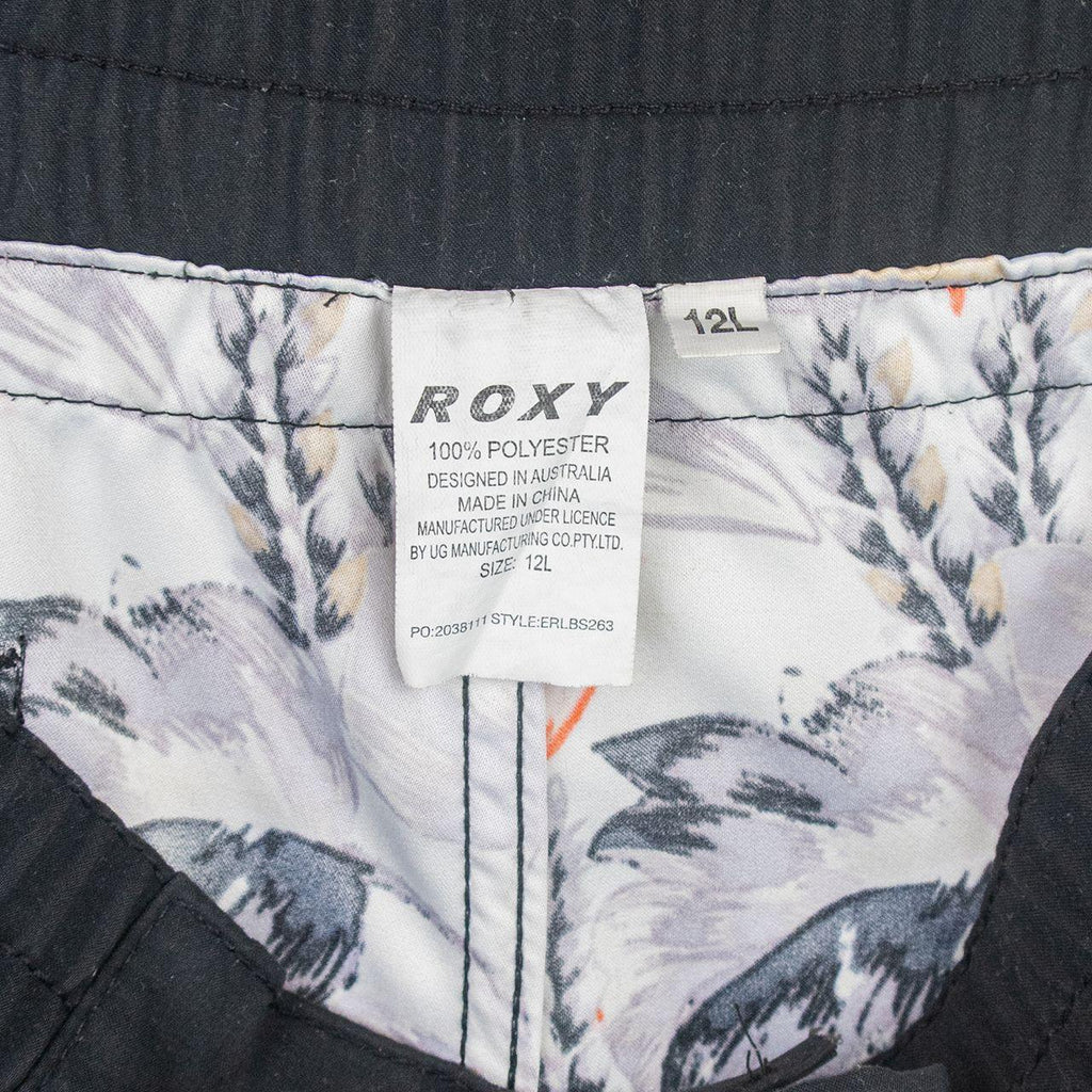 Y2K Roxy Mini Board Shorts - Floral Print - Size 12
