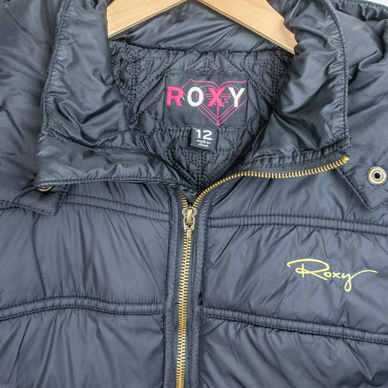 00s Roxy Hooded Puffer Vest - Size M