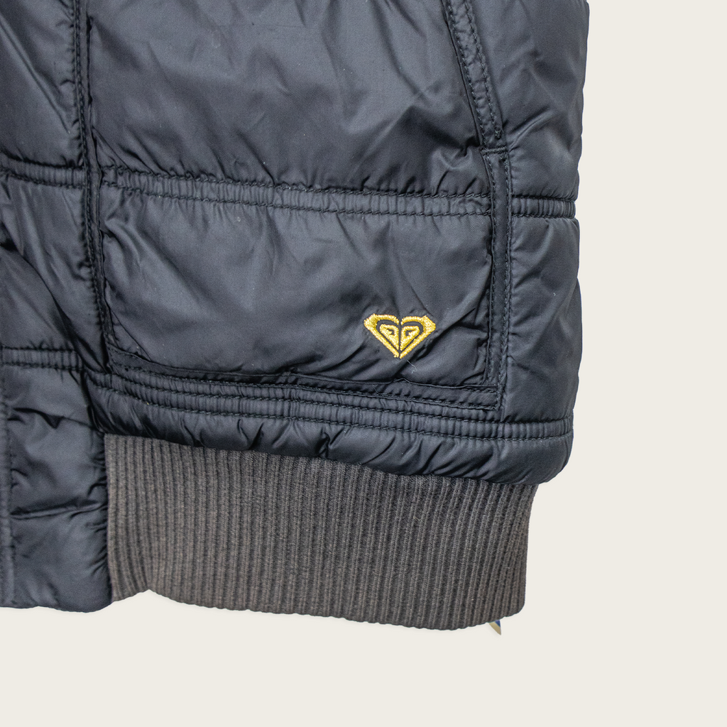 00s Roxy Hooded Puffer Vest - Size M