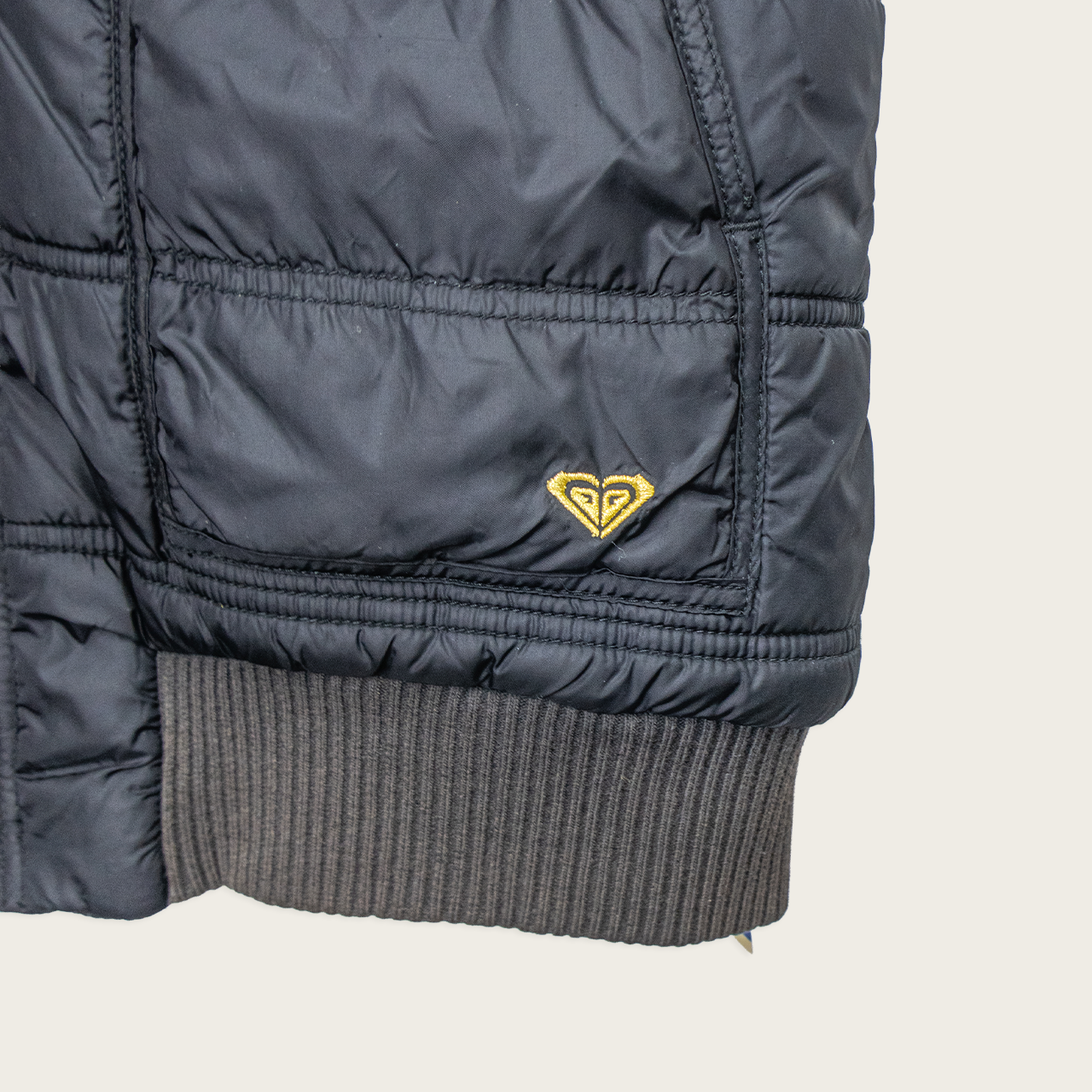 00s Roxy Hooded Puffer Vest - Size M