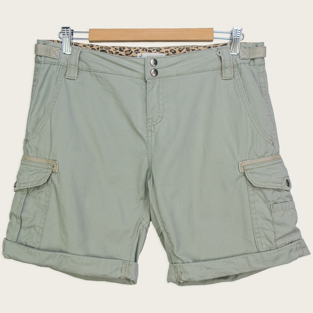 00s Rusty Sage Cargo Mini Shorts - Size M
