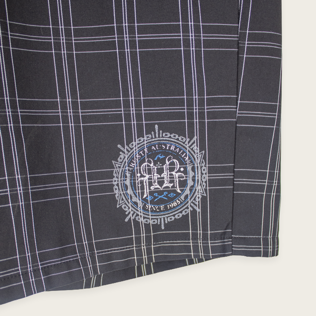 Y2K Rusty Shorts - Black Check - Size 8