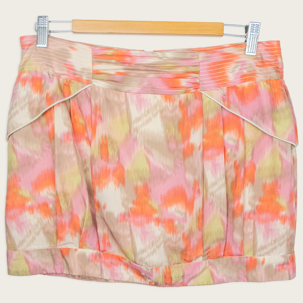 Y2K Seduce Silk Mini Skirt - Size M/L