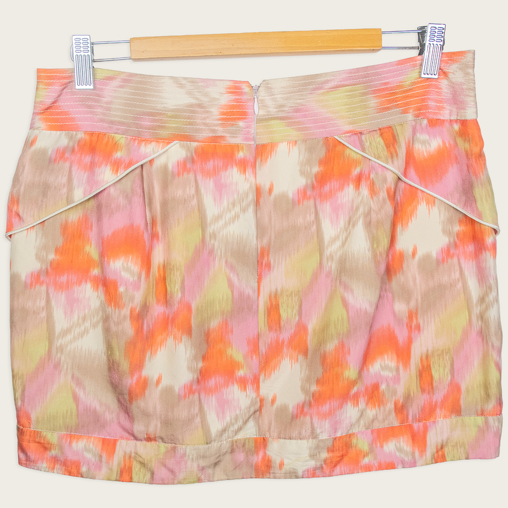 Y2K Seduce Silk Mini Skirt - Size M/L