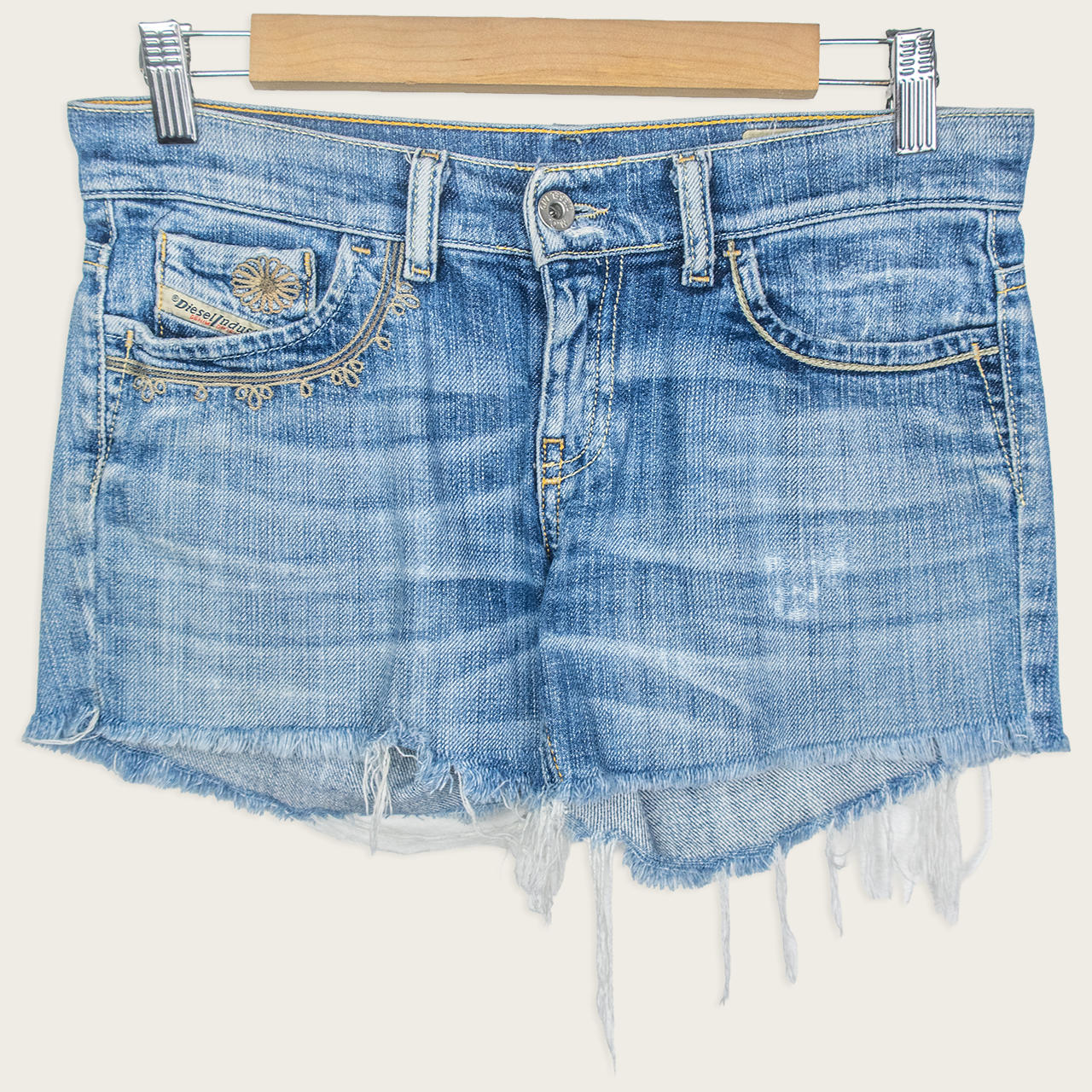 Y2K Diesel Denim Mini Shorts - Size XS