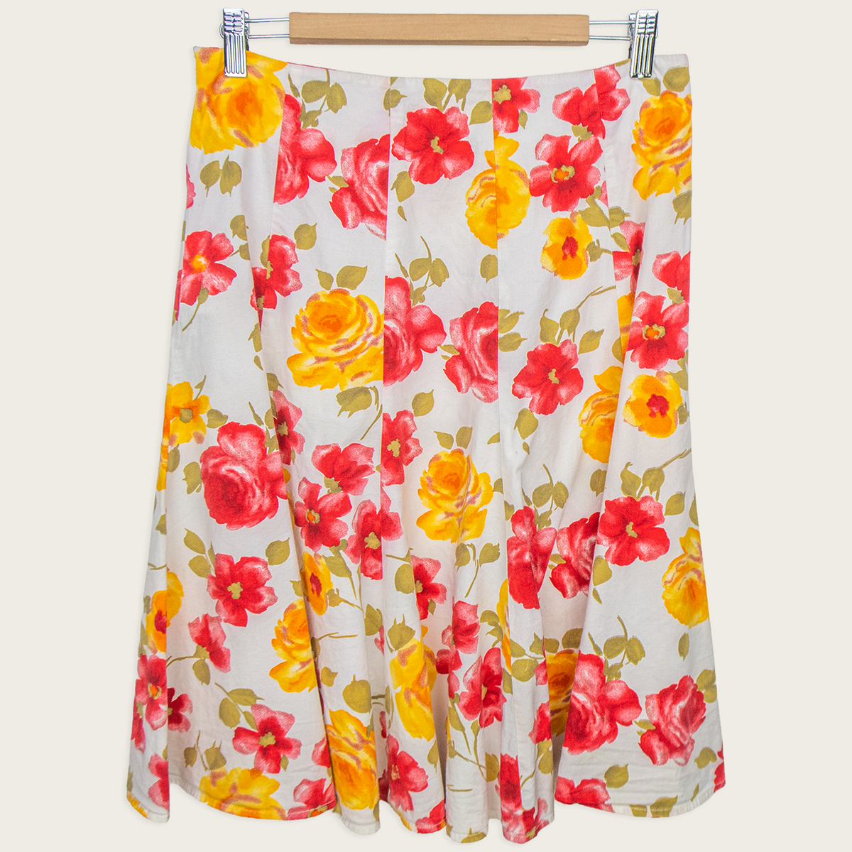 00s Simona Sport Floral Midi Skirt - Size S
