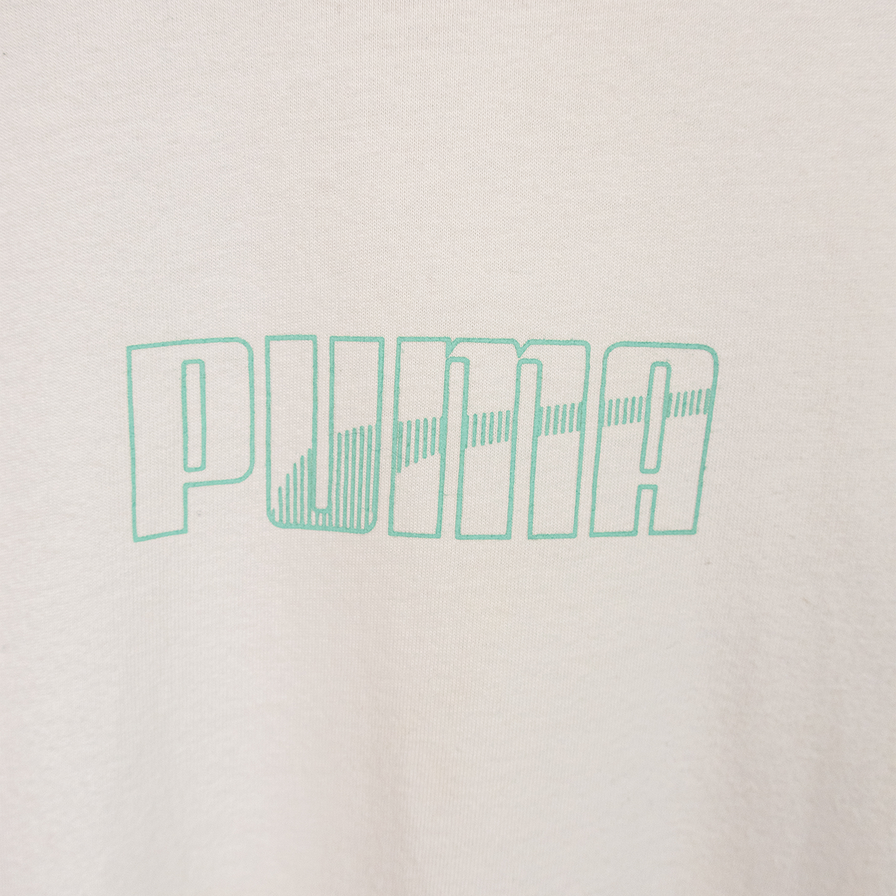 Y2K Puma Baby Tee - White Logo - Size 10