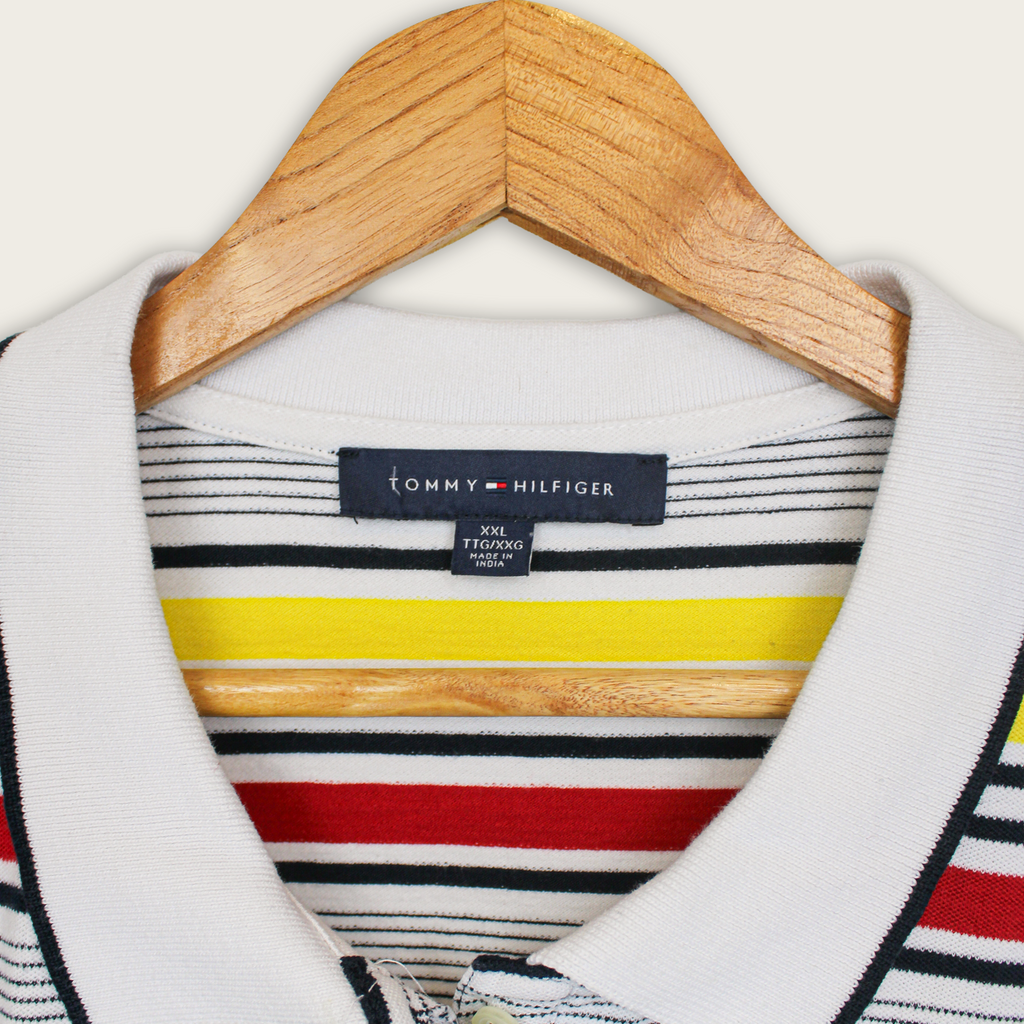 Tommy Hilfiger Polo Shirt - Striped Oversized - XXL
