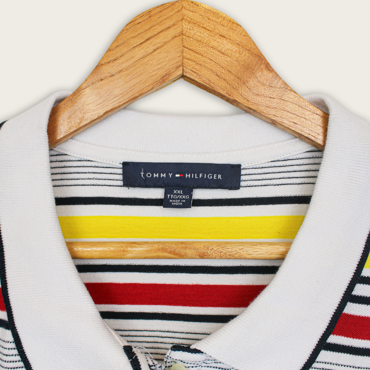 Tommy Hilfiger Polo Shirt - Striped Oversized - XXL